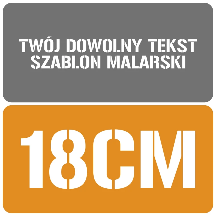 Szablon styl wojskowy 18cm