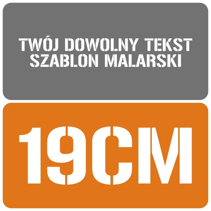 Szablon styl wojskowy 19cm