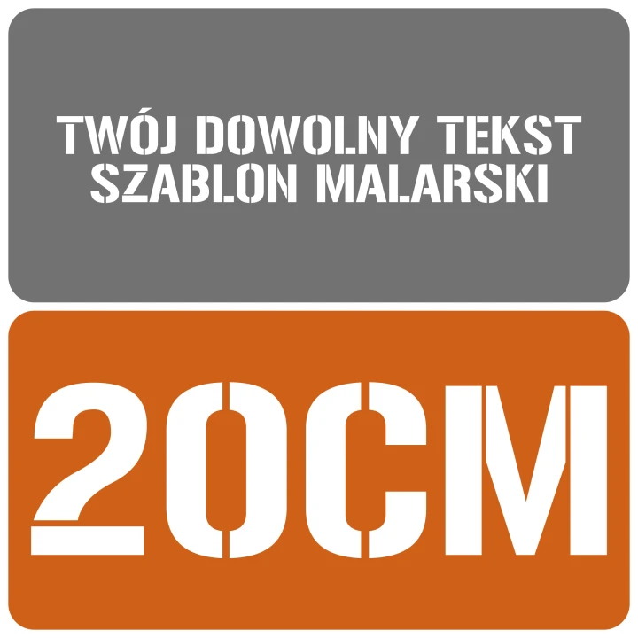 Szablon styl wojskowy 20cm