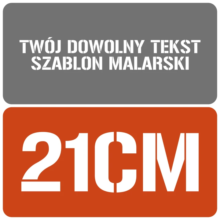 Szablon styl wojskowy 21cm