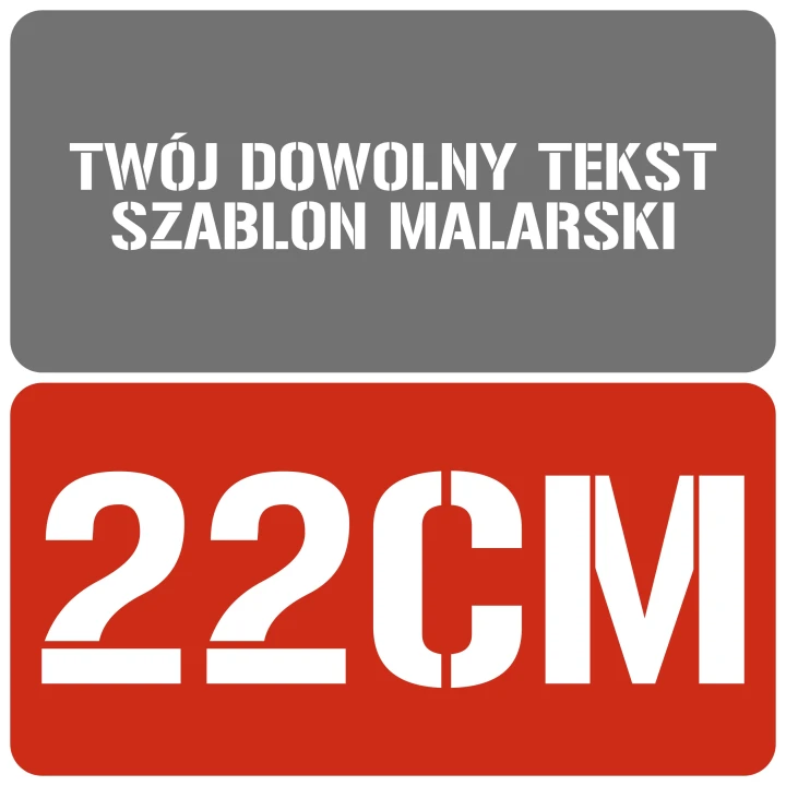Szablon styl wojskowy 22cm