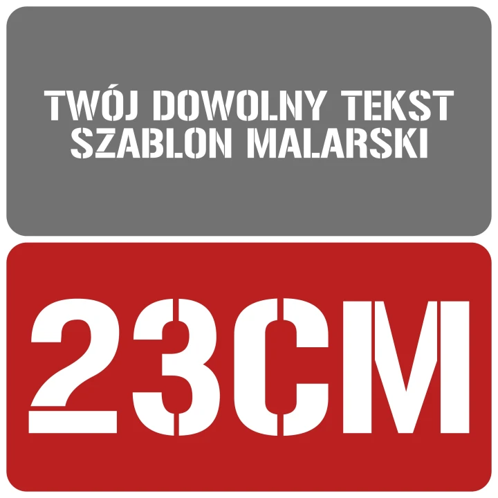 Szablon styl wojskowy 23cm