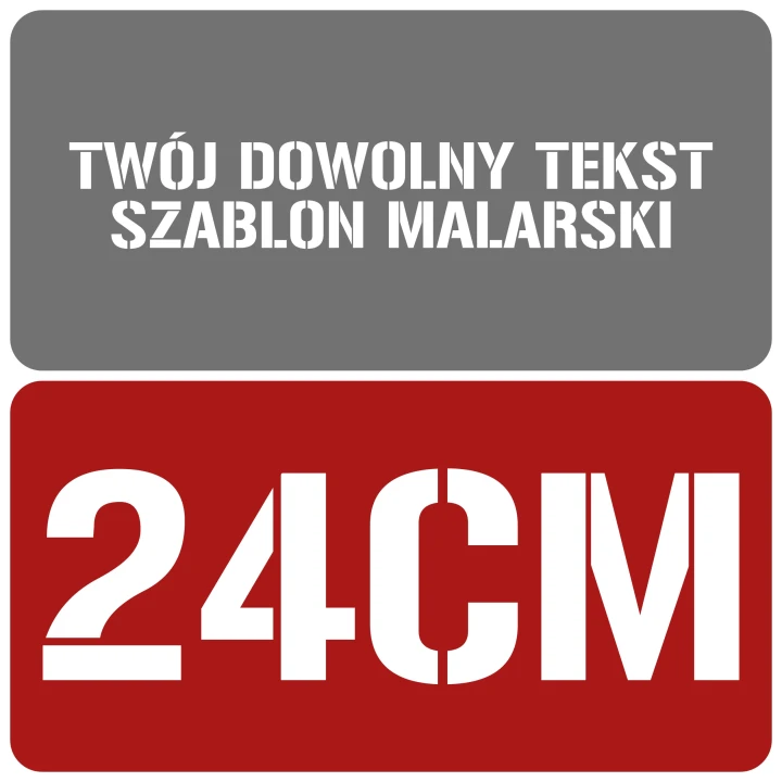 Szablon styl wojskowy 24cm