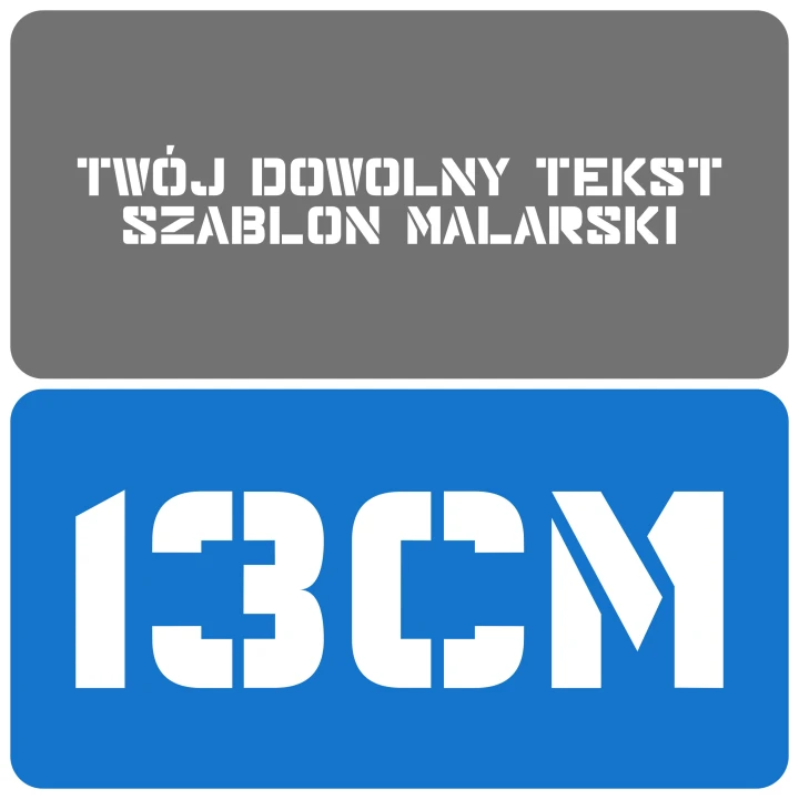 Szablon styl nowoczesny 13cm