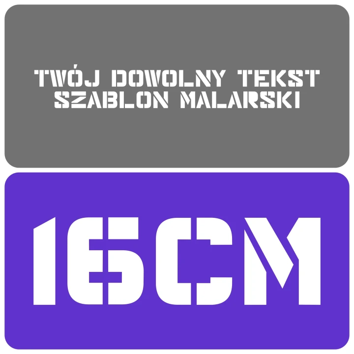 Szablon styl nowoczesny 16cm