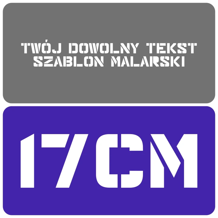 Szablon styl nowoczesny 17cm