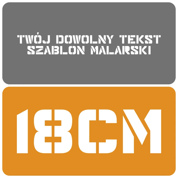 Szablon styl nowoczesny 18cm
