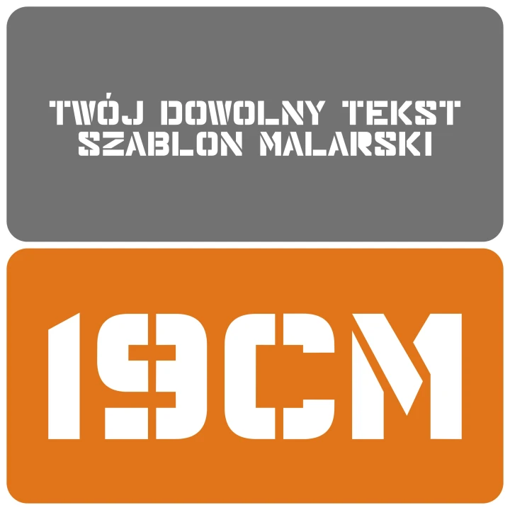 Szablon styl nowoczesny 19cm