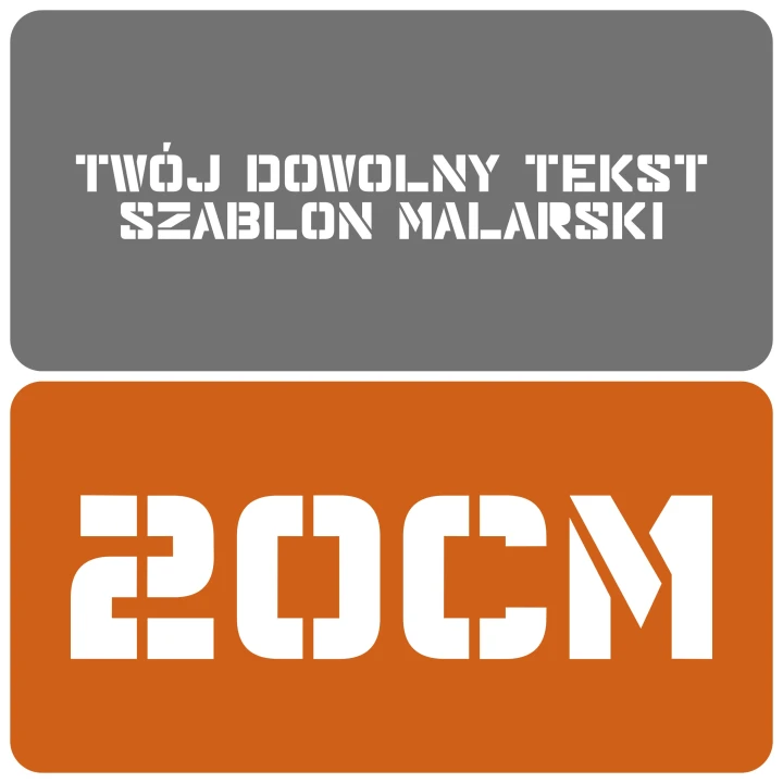 Szablon styl nowoczesny 20cm