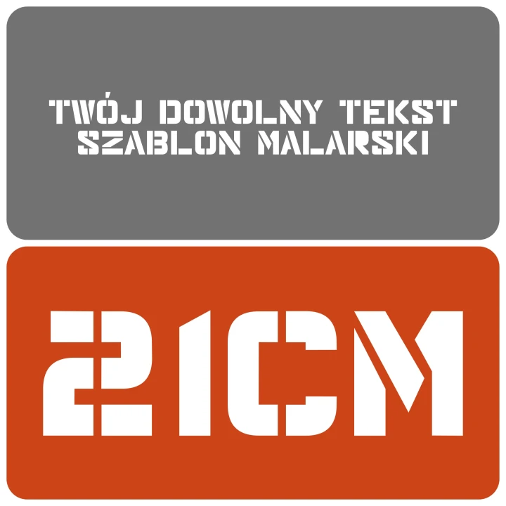 Szablon styl nowoczesny 21cm