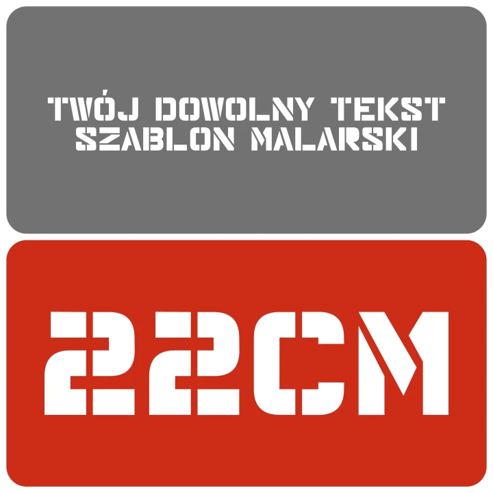 Szablon styl nowoczesny 22cm