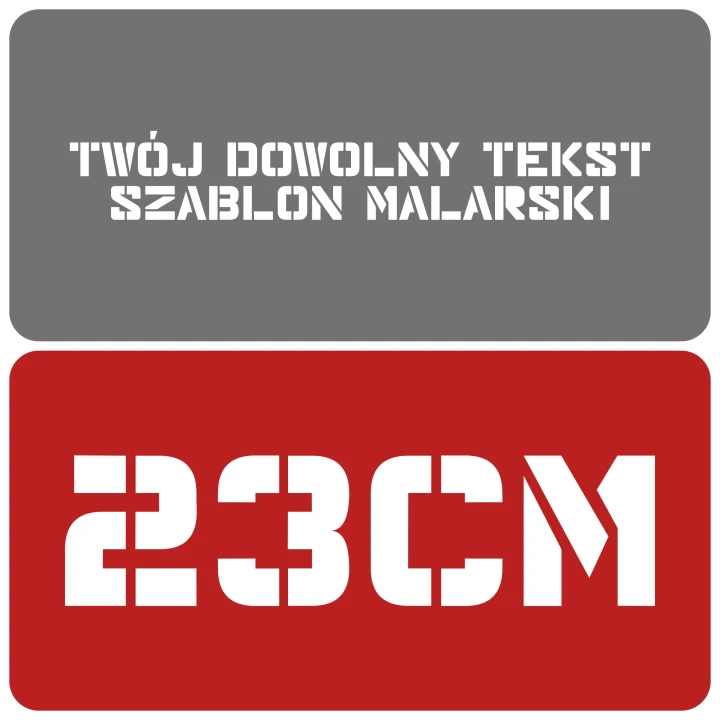 Szablon styl nowoczesny 23cm