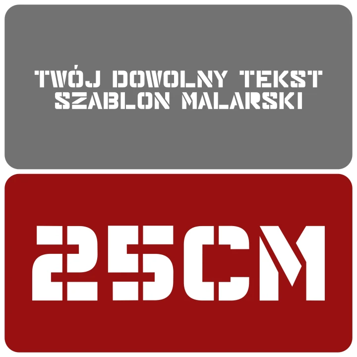 Szablon styl nowoczesny 25cm