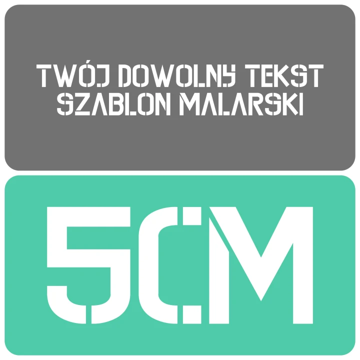 Szablon styl kontrastowy 5cm