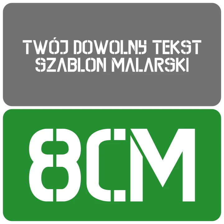 Szablon styl kontrastowy 8cm