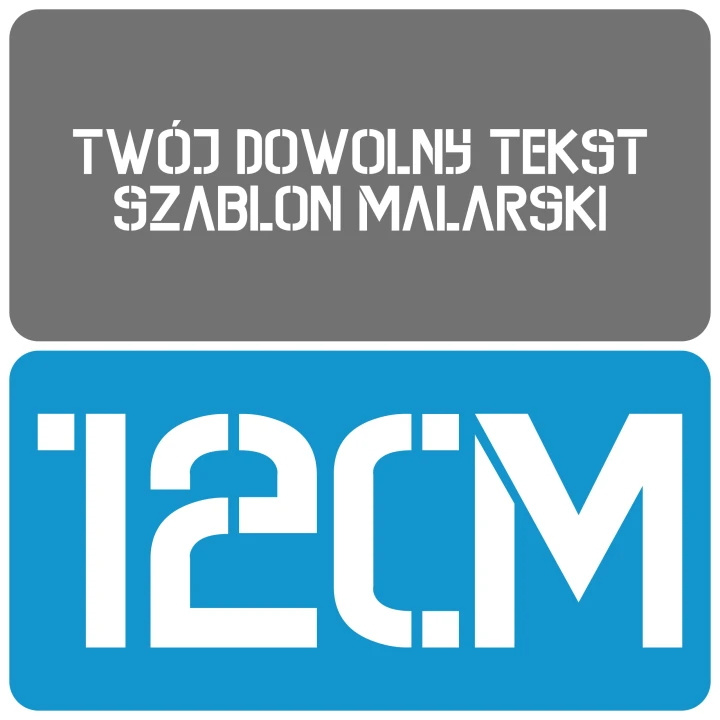 Szablon styl kontrastowy 12cm