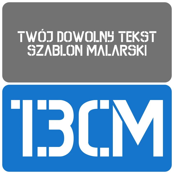 Szablon styl kontrastowy 13cm