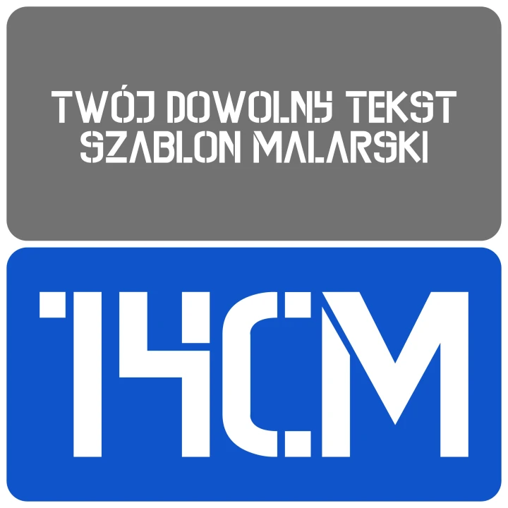 Szablon styl kontrastowy 14cm