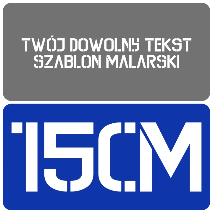 Szablon styl kontrastowy 15cm