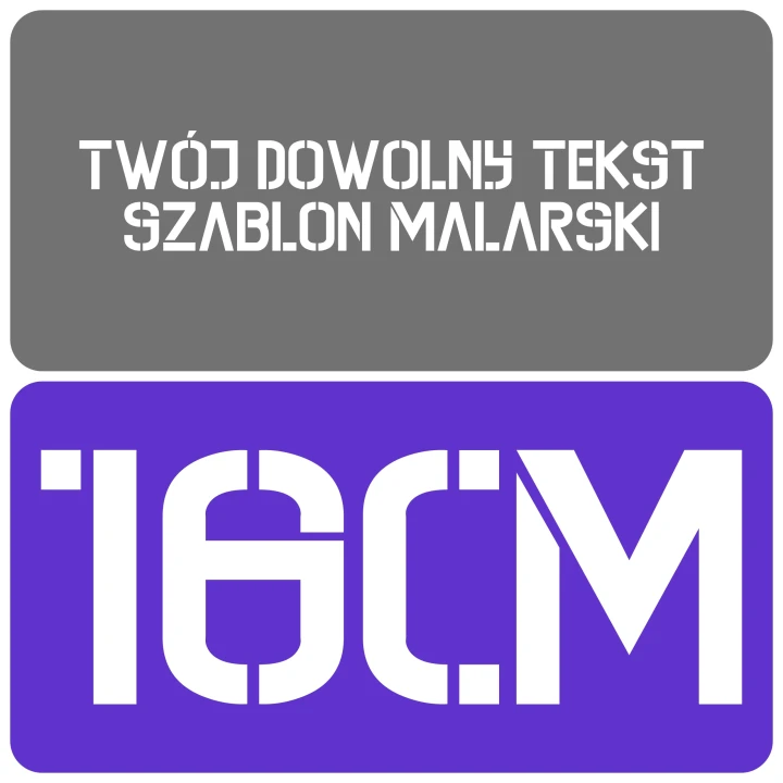 Szablon styl kontrastowy 16cm