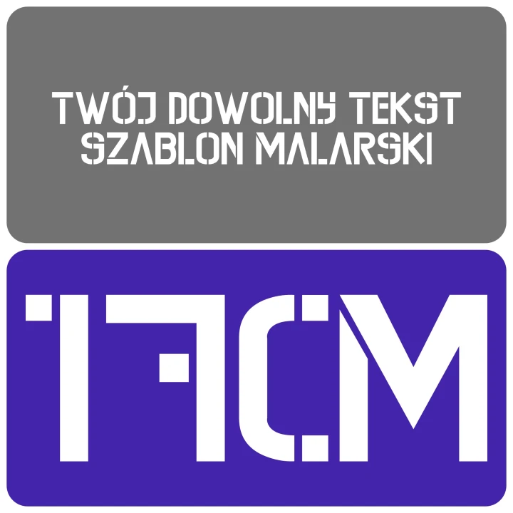 Szablon styl kontrastowy 17cm
