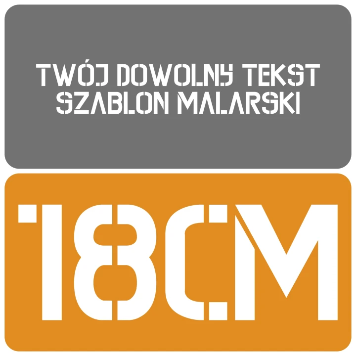 Szablon styl kontrastowy 18cm