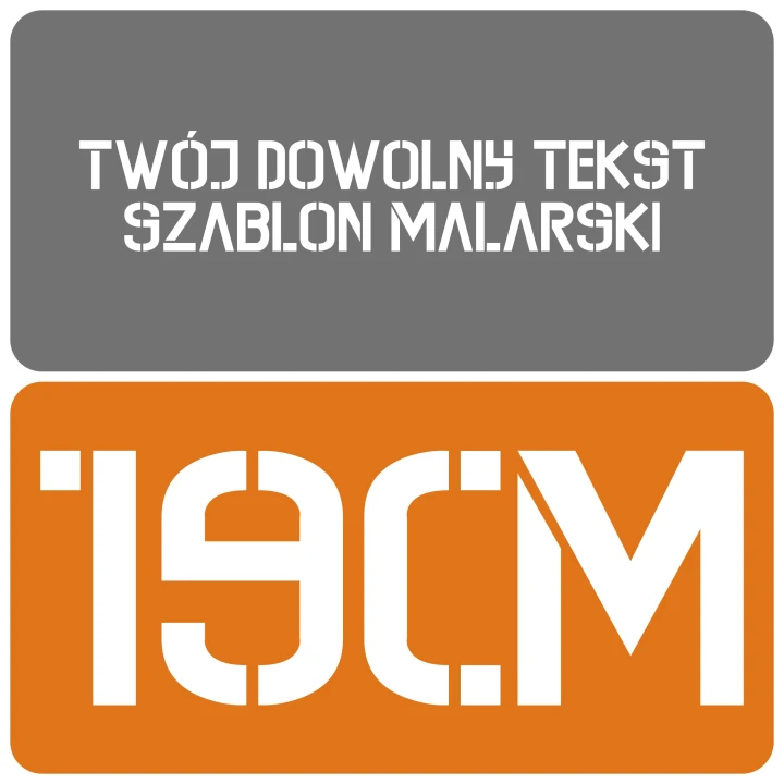 Szablon styl kontrastowy 19cm