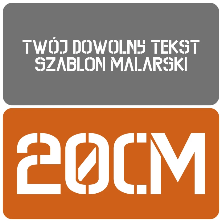 Szablon styl kontrastowy 20cm