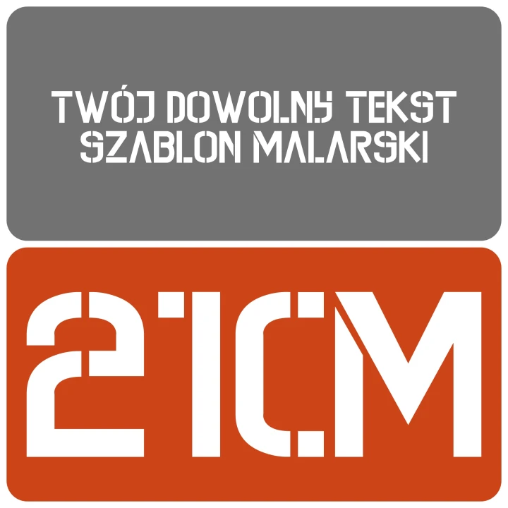 Szablon styl kontrastowy 21cm