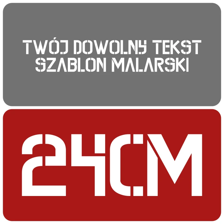 Szablon styl kontrastowy 24cm