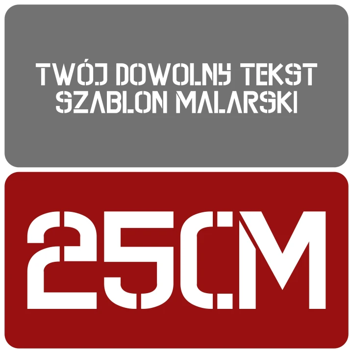 Szablon styl kontrastowy 25cm