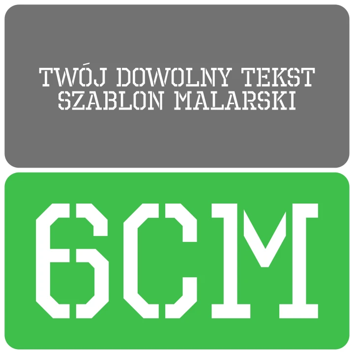 Szablon styl industrialny 6cm