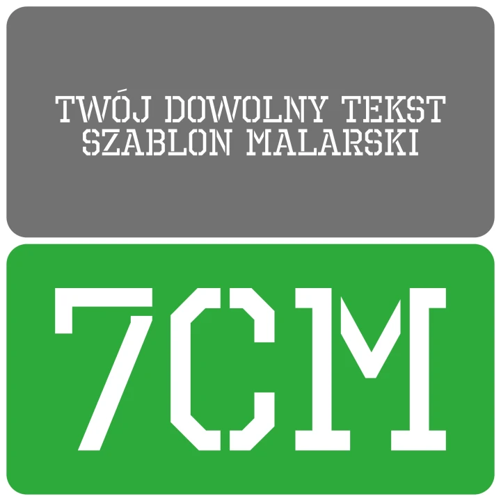 Szablon styl industrialny 7cm