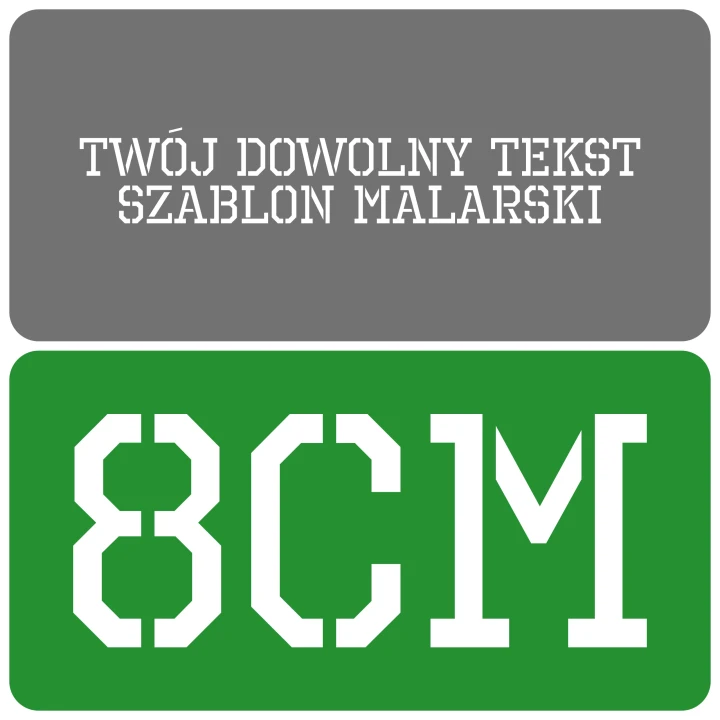 Szablon styl industrialny 8cm