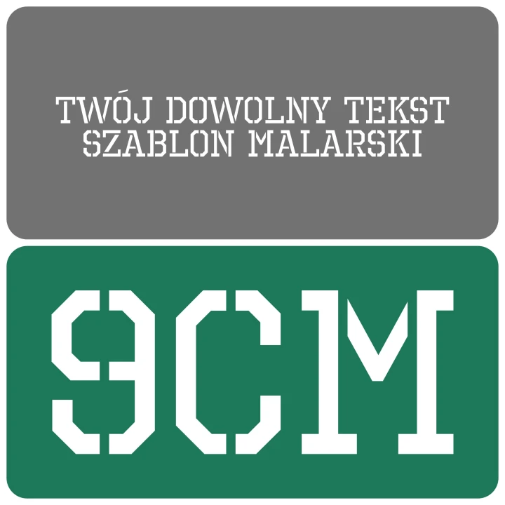Szablon styl industrialny 9cm