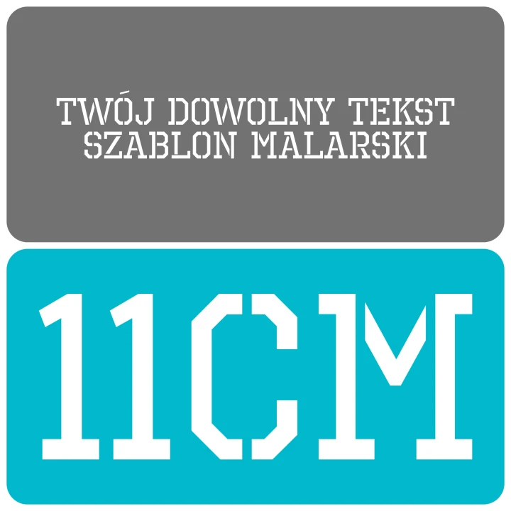 Szablon styl industrialny 11cm