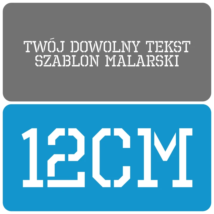 Szablon styl industrialny 12cm