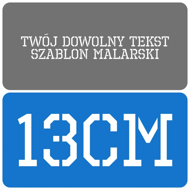 Szablon styl industrialny 13cm