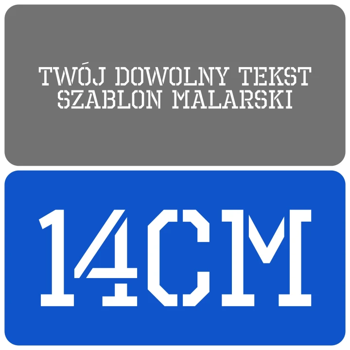 Szablon styl industrialny 14cm