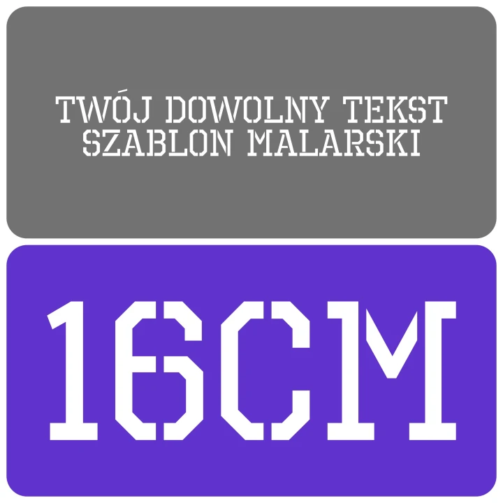 Szablon styl industrialny 16cm