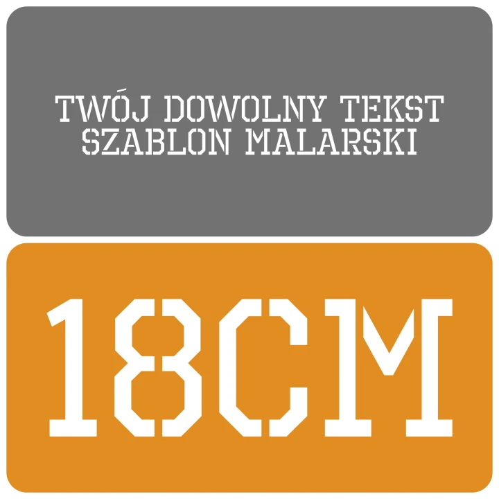 Szablon styl industrialny 18cm