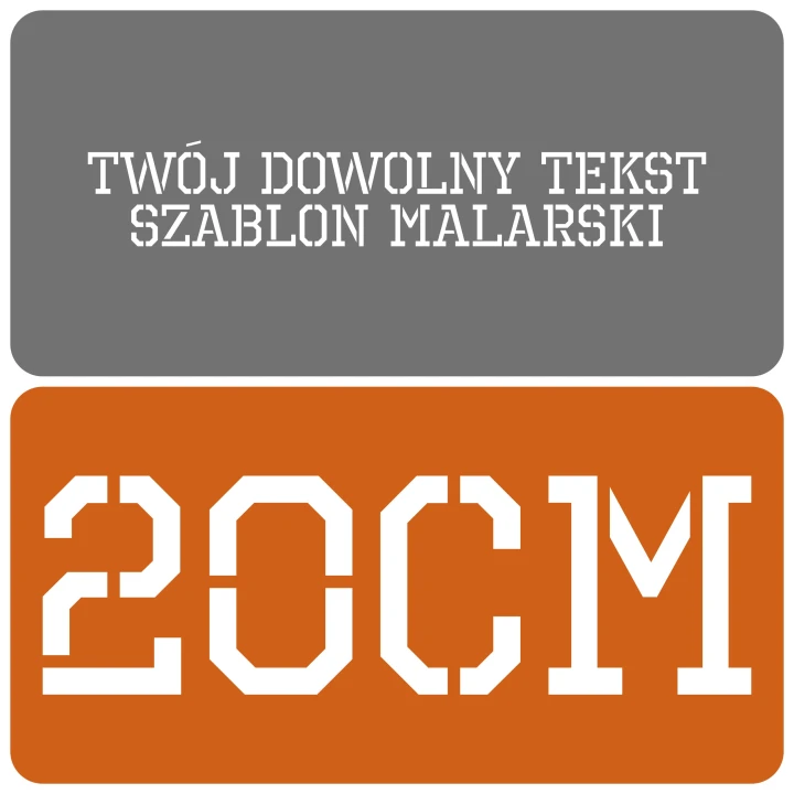 Szablon styl industrialny 20cm