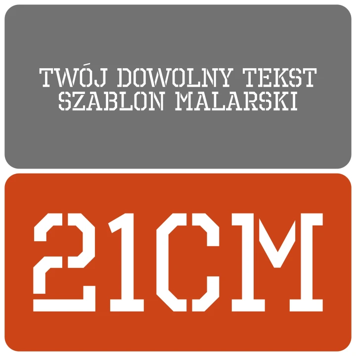 Szablon styl industrialny 21cm