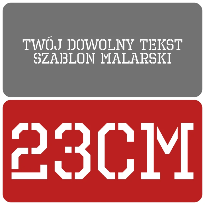 Szablon styl industrialny 23cm