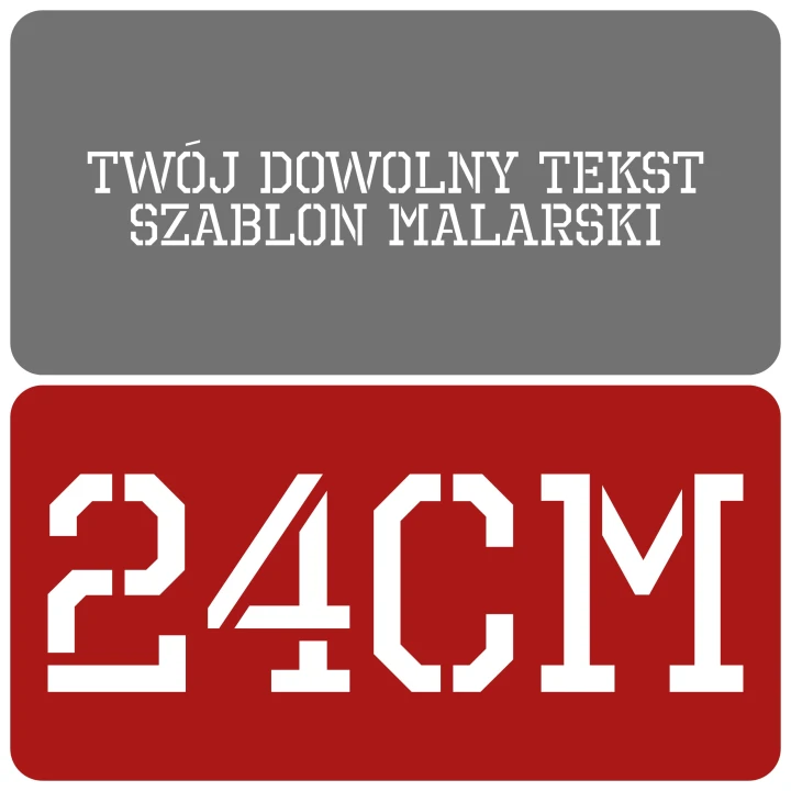 Szablon styl industrialny 24cm