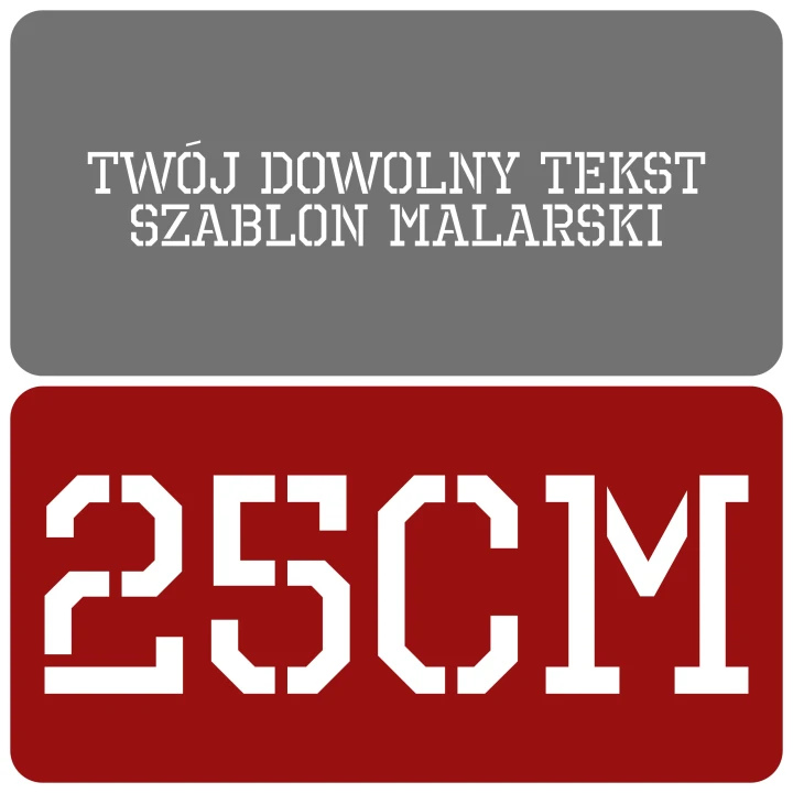 Szablon styl industrialny 25cm