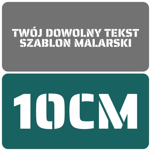 Szablon czcionka Saira Stencil One 10cm