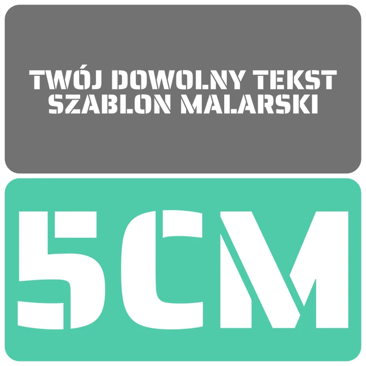 Szablon czcionka Saira Stencil One 5cm