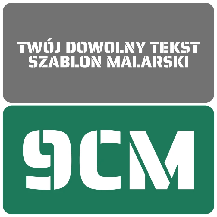 Szablon czcionka Saira Stencil One 9cm