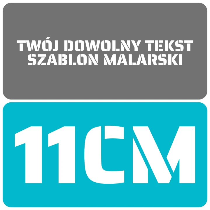 Szablon czcionka Saira Stencil One 11cm